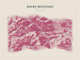 Rocky Mountain — Red Relief print in Rose & Stone (landscape)