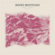 Rocky Mountain — Red Relief print in Rose & Stone (square)