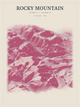 Rocky Mountain — Red Relief print in Rose & Stone