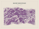 Rocky Mountain — Red Relief print in Plum & Clay (landscape)