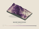 Rocky Mountain — Terrain Relief print in Plum & Clay (landscape)