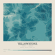 Yellowstone — Contour Colour print in Fjord (square)