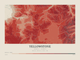 Yellowstone — Contour Colour print in Red Earth (landscape)