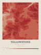 Yellowstone — Contour Colour print in Red Earth