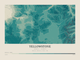 Yellowstone — Contour Colour print in Alpine Teal (landscape)