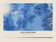 Yellowstone — Contour Colour print in Ultramarine (landscape)