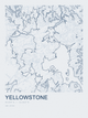 Yellowstone — Ink print in Blueprint Light