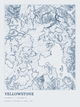 Yellowstone — Ink print in Blueprint Light