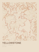 Yellowstone — Ink print in Desert Light