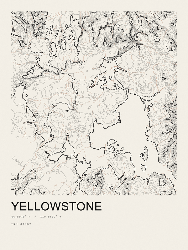 Yellowstone — Ink print in Ink Light