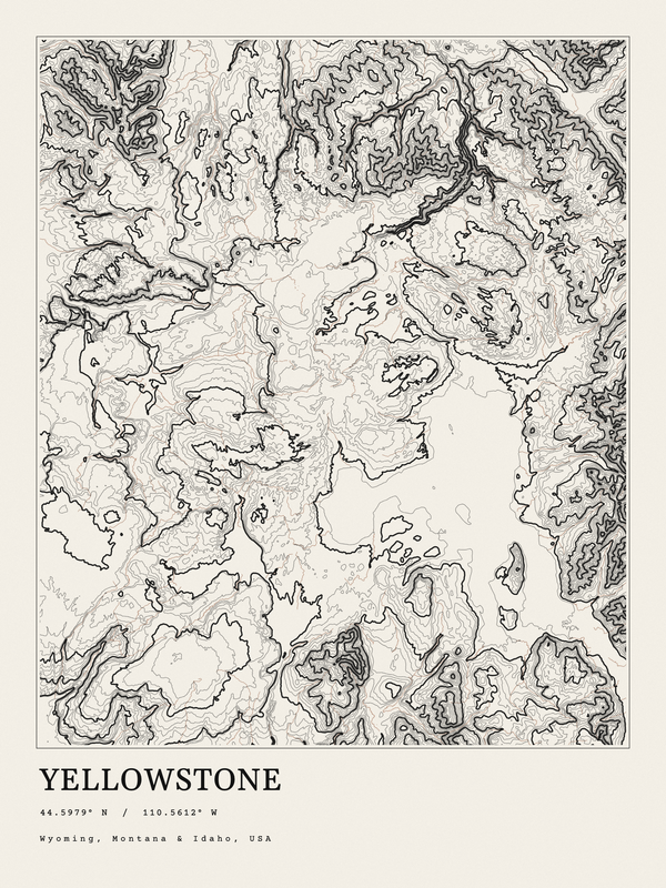 Yellowstone — Ink print in Ink Light