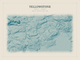 Yellowstone — Red Relief print in Fjord (landscape)
