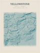 Yellowstone — Red Relief print in Fjord