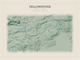 Yellowstone — Red Relief print in Forest Floor (landscape)