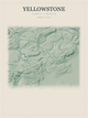 Yellowstone — Red Relief print in Forest Floor