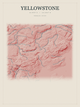 Yellowstone — Red Relief print in Red Earth