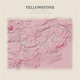 Yellowstone — Red Relief print in Rose & Stone (square)