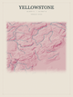 Yellowstone — Red Relief print in Rose & Stone