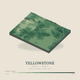 Yellowstone — Terrain Relief print in Forest Floor (square)