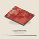 Yellowstone — Terrain Relief print in Red Earth (square)