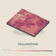 Yellowstone — Terrain Relief print in Rose & Stone (square)