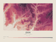Zion — Contour Colour print in Rose & Stone (landscape)