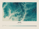 Zion — Contour Colour print in Alpine Teal (landscape)