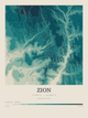 Zion — Contour Colour print in Alpine Teal