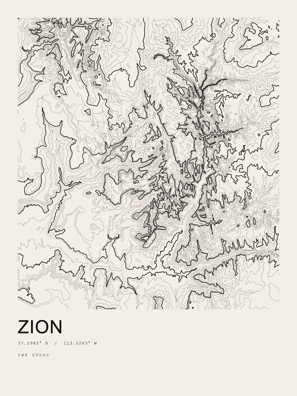Zion — Ink print in Ink Light