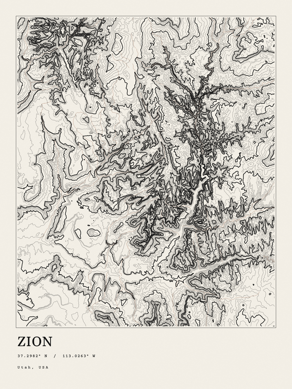 Zion — Ink print in Ink Light