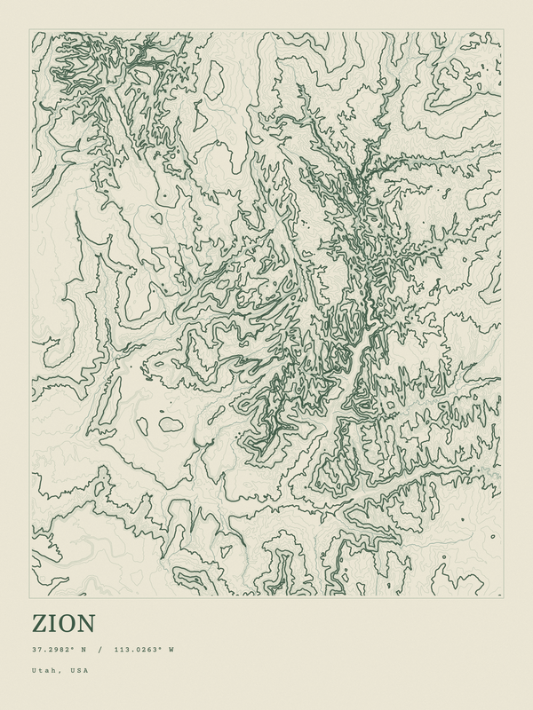 Zion — Ink print in Ranger Light