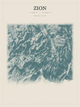 Zion — Red Relief print in Graphite