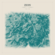 Zion — Red Relief print in Alpine Teal (square)