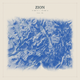 Zion — Red Relief print in Ultramarine (square)