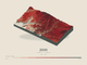 Zion — Terrain Relief print in Red Earth (landscape)