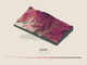 Zion — Terrain Relief print in Rose & Stone (landscape)