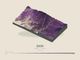 Zion — Terrain Relief print in Plum & Clay (landscape)