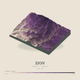 Zion — Terrain Relief print in Plum & Clay (square)